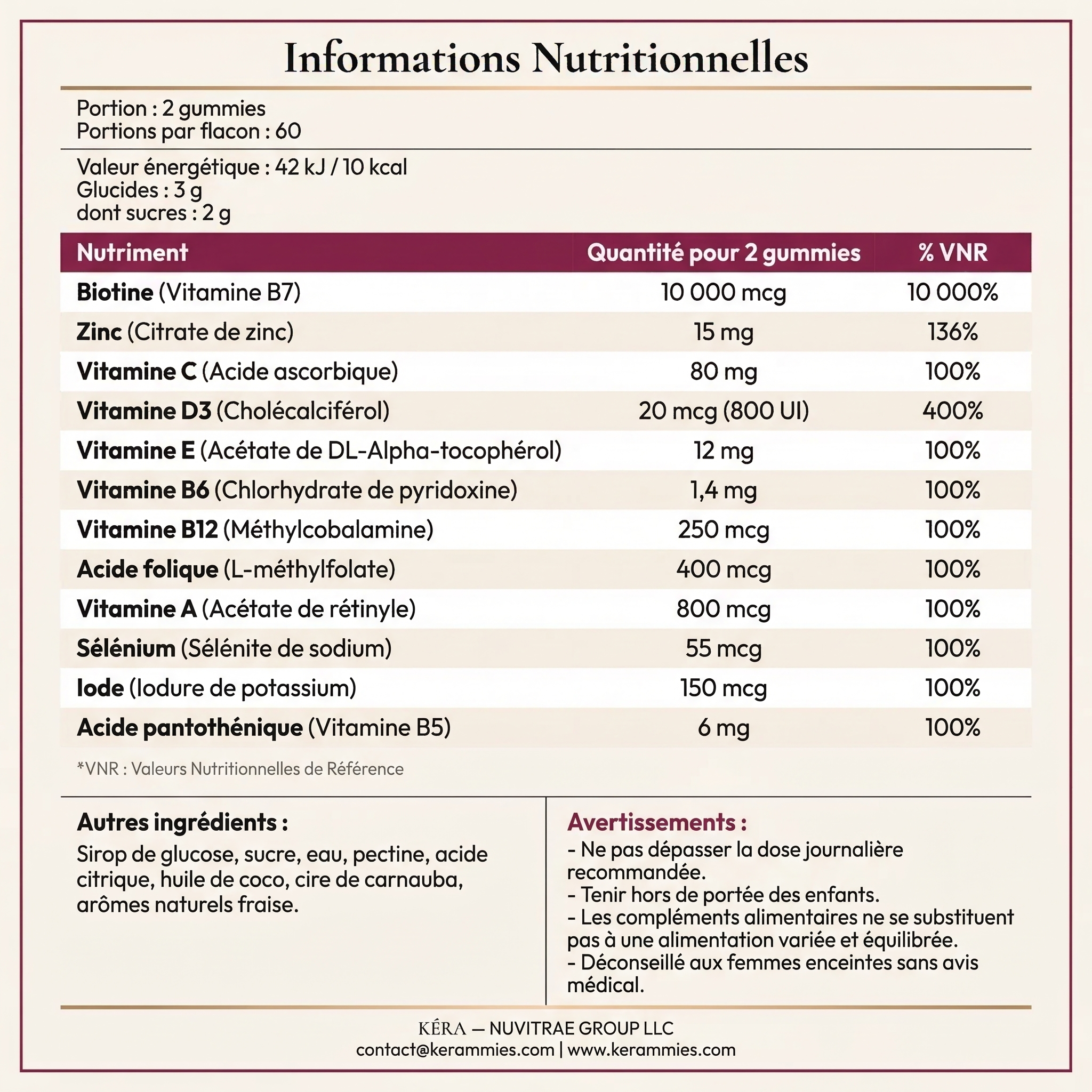 KERA HAIR GROWTH EXTRA FORT